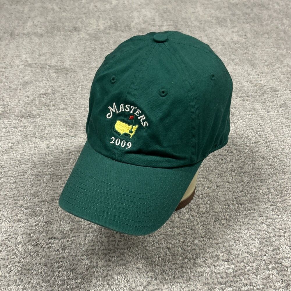 Masters 2009 Golf Adjustable Strapback Hat Cap Green American Needle PGA Cotton